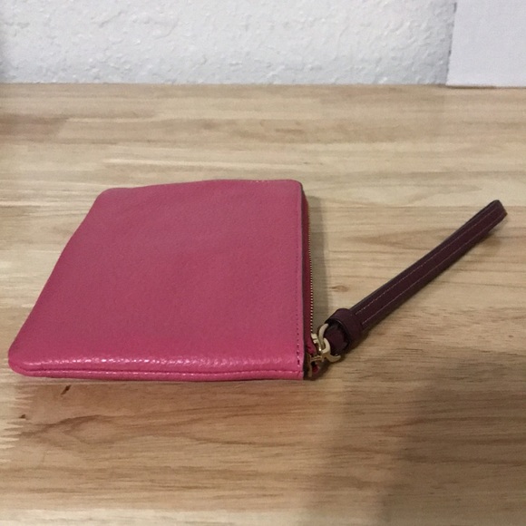 Coach Corner Zip Wristlet In Colorblock w/ Stripe - Picture 6 of 16